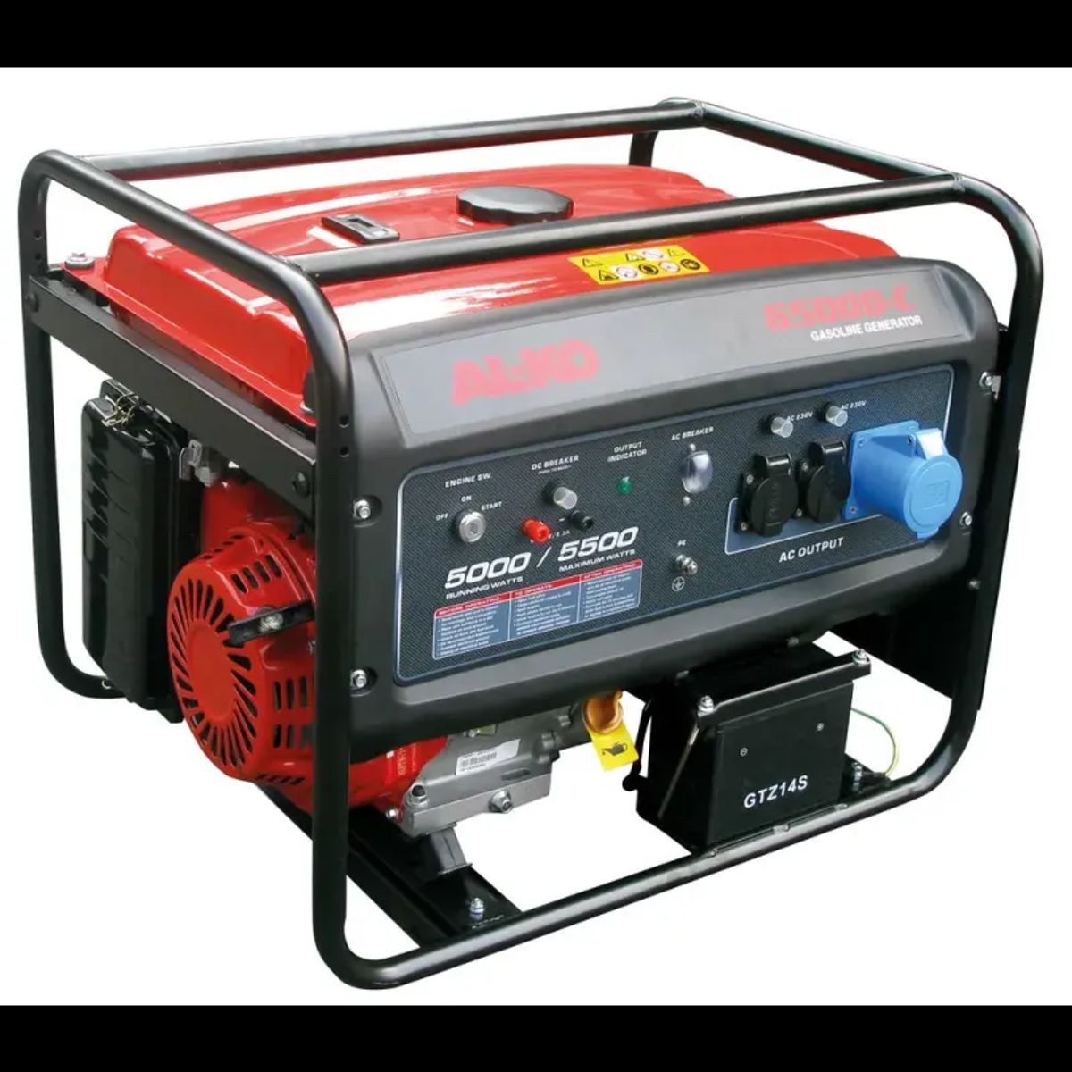 AL-KO Generator 6500D-C - 4-takt / 389 CCM / Max. effekt 5,5 kW