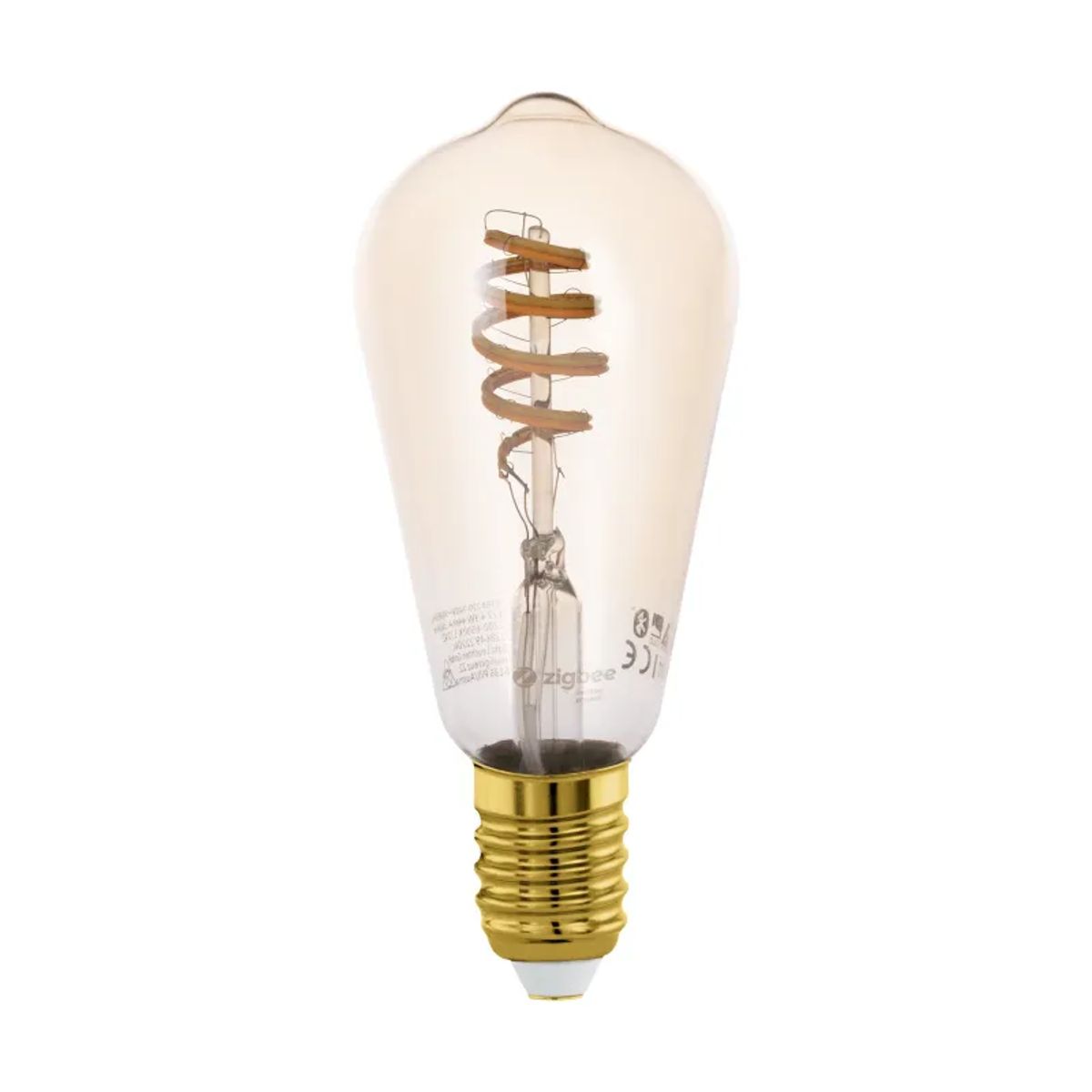 EGLO E27 Led-Z St64 Spiral 4,9w 360lm 2200-6500k Amber - Lyskildelampe - 12242