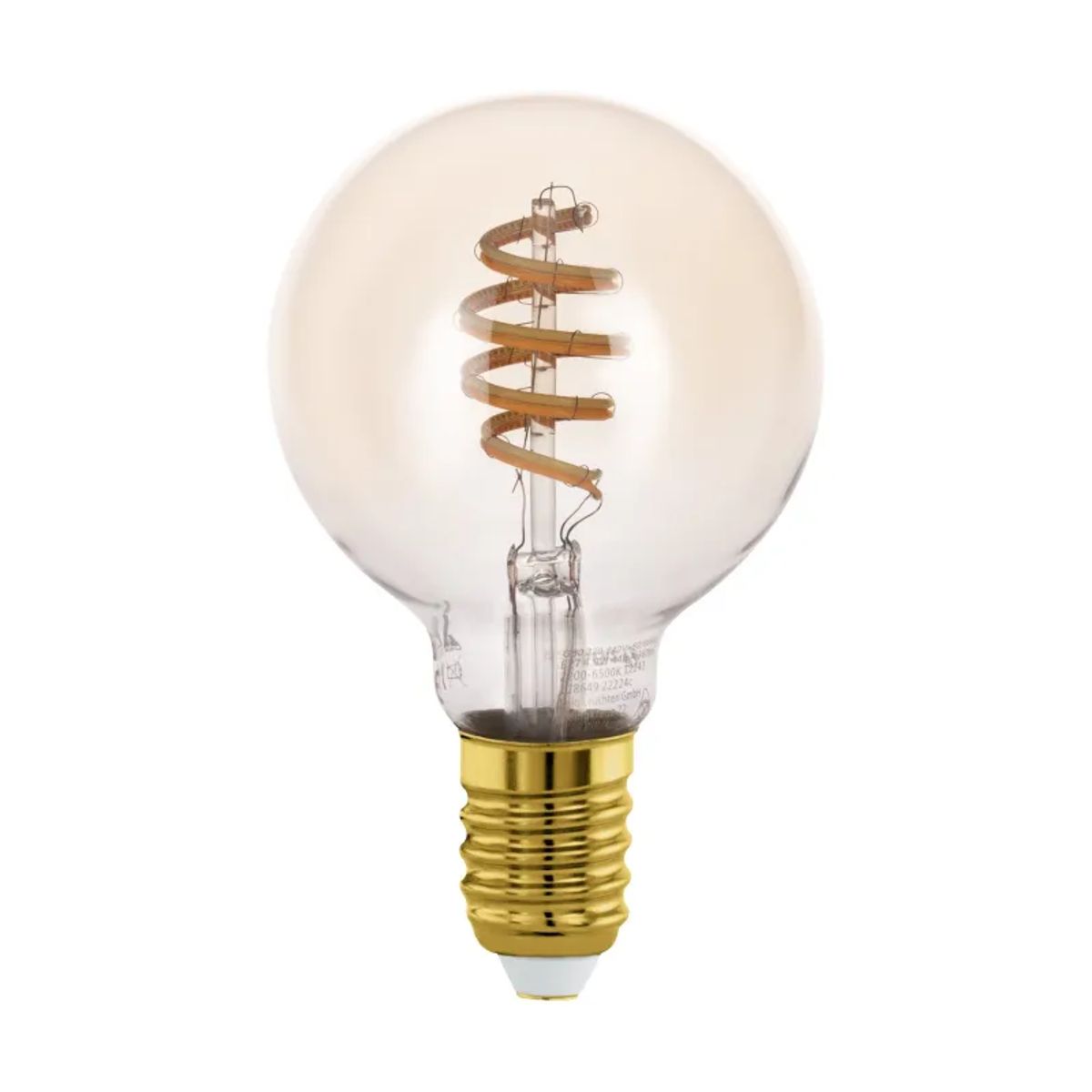 EGLO E27 Led-Z G80 Spiral 4,9w 360lm 2200-6500k Amber - Lyskildelampe - 12243