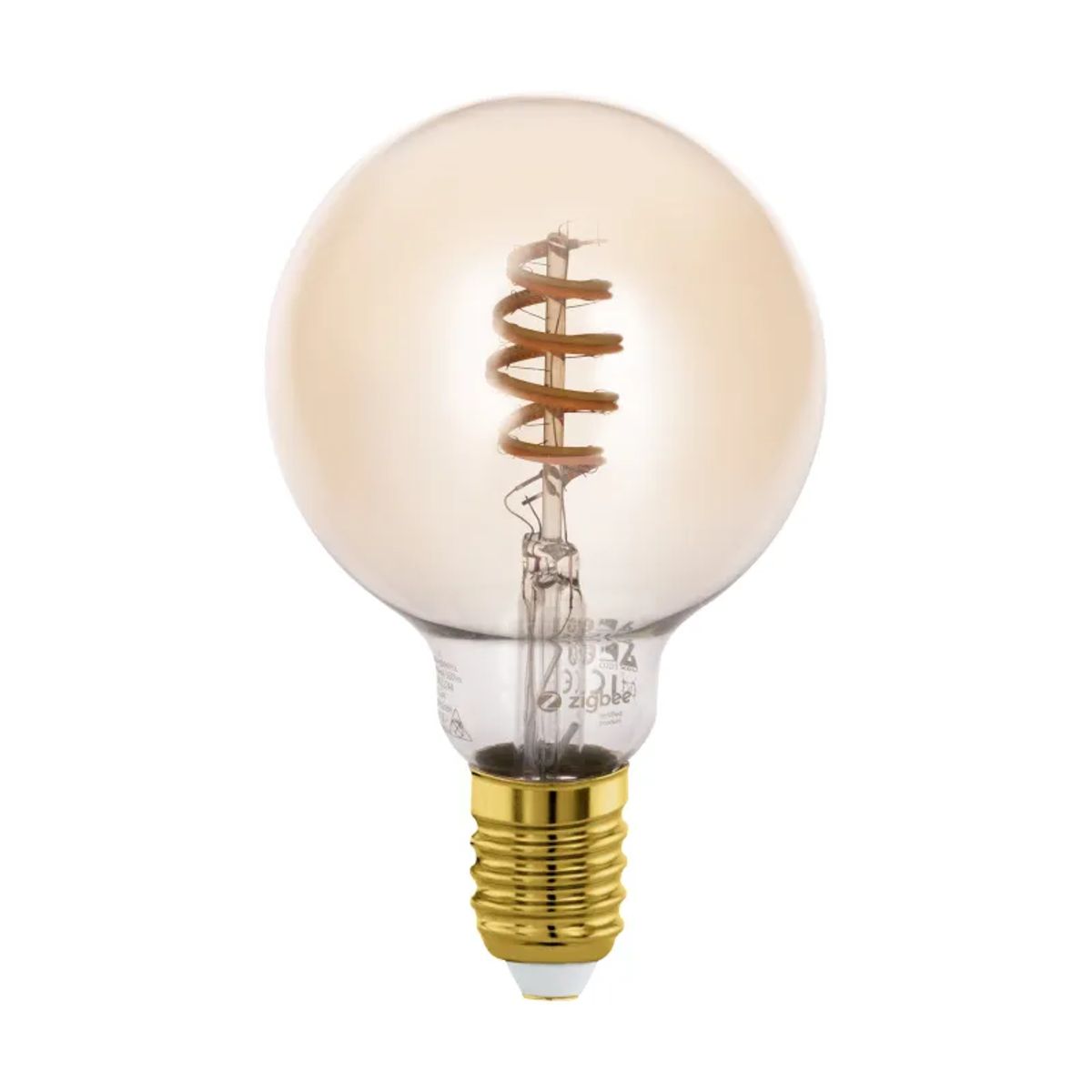 EGLO E27 Led-Z G95 Spiral 4,9w 360lm 2200-6500k Amber - Lyskildelampe - 12244