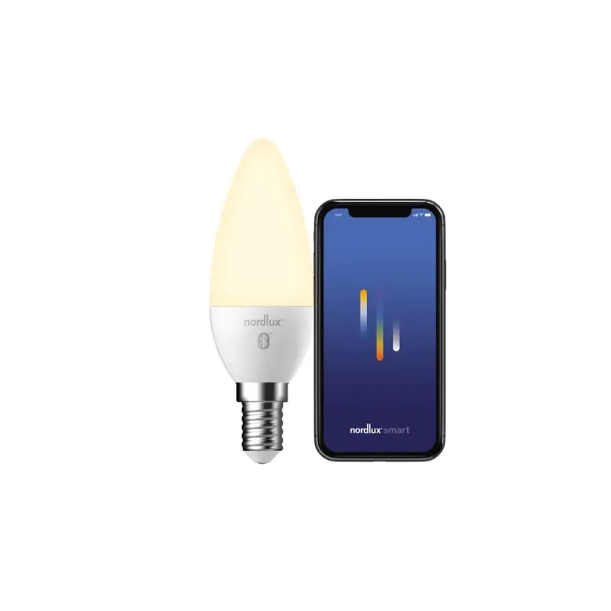 Nordlux Smart E14 - C35 - 2200-6500 Kelvin - 450 Lumen - Pære - Hvid