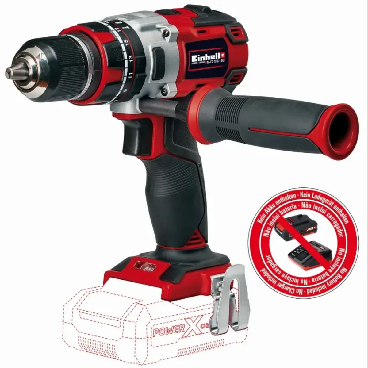 Einhell TE-CD 18 akku slagboremaskine 60 Nm 18V u/batteri og lader