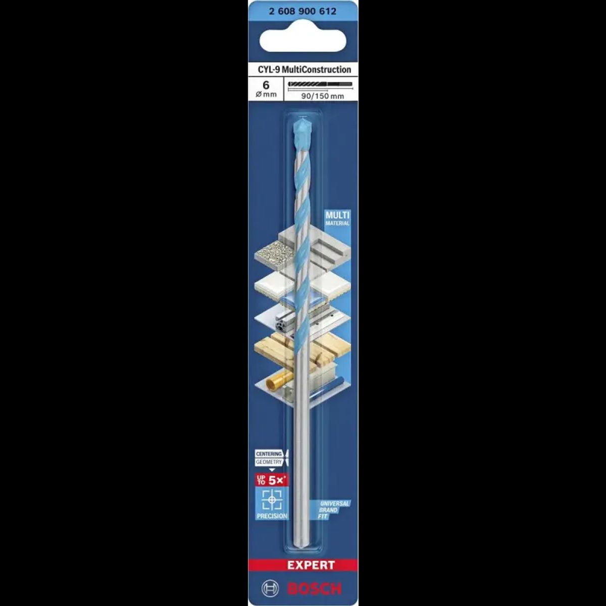 Bosch Bor Cyl Multiconstruction 6x150mm 2608900612