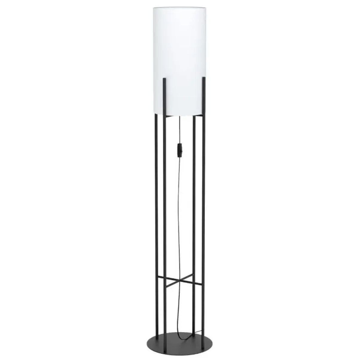 EGLO Glastonbury Gulv E27 Sort/hvid - Gulvlampe - 43141