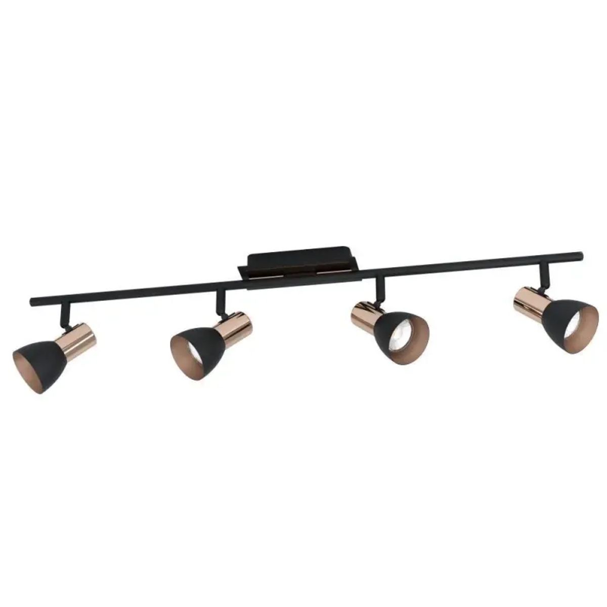 EGLO Barnham Spot 4x3,3w Kobber/sort - Spotlampe - 94587