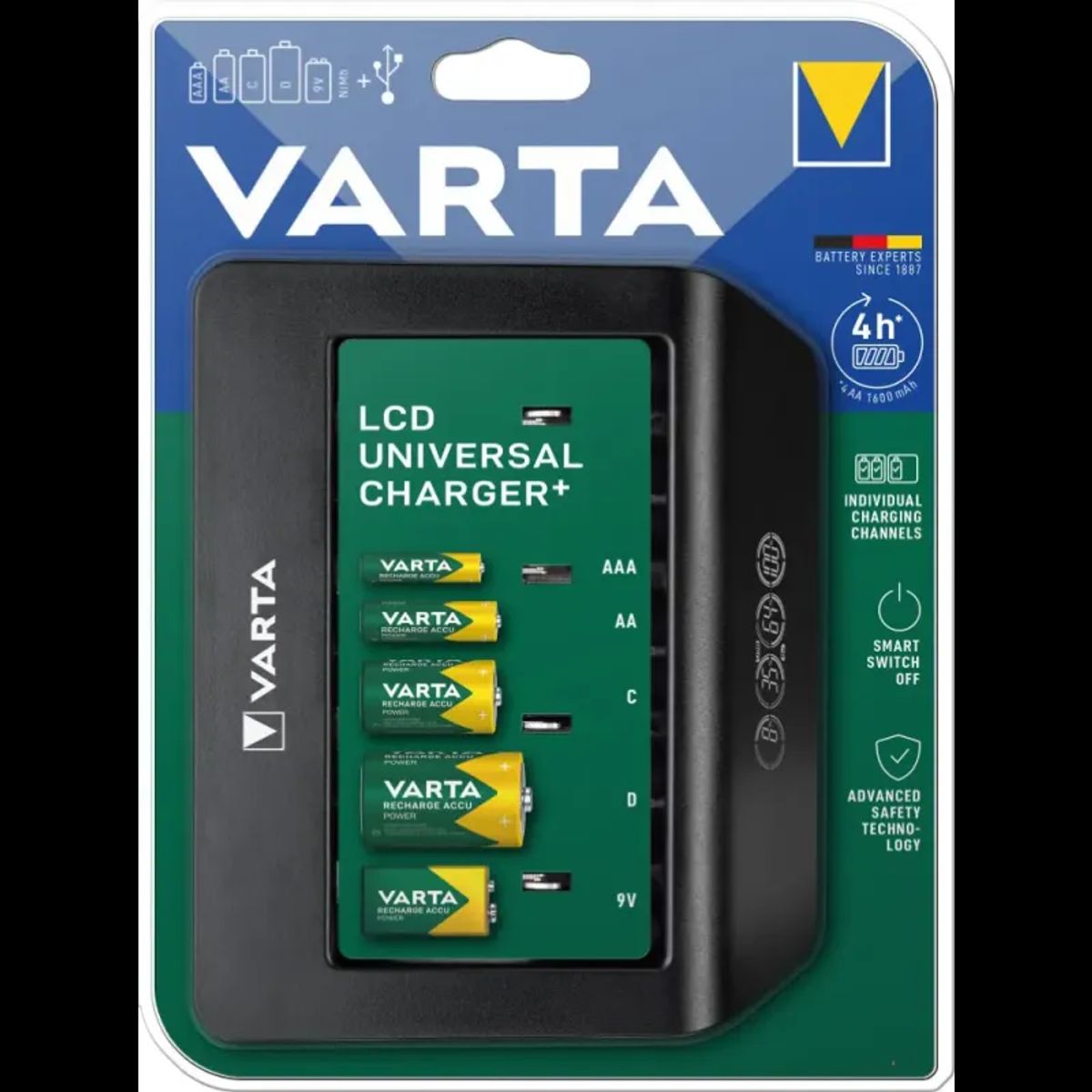 Varta batteri LCD Universal Lader