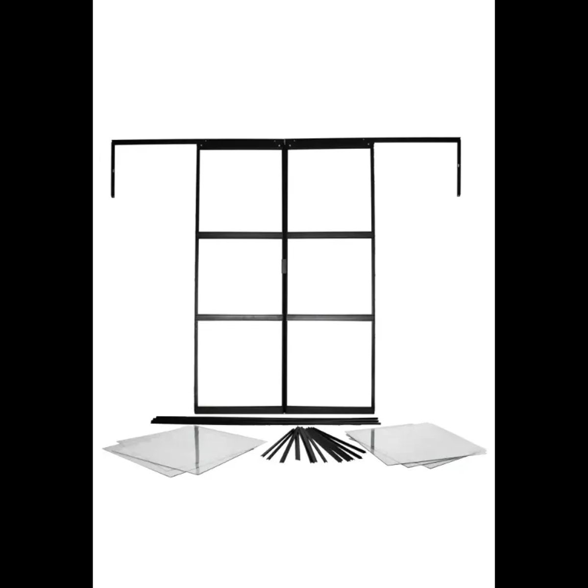 Vitavia Ekstra Dobbeltdøresirius 13000 Sort M/glas