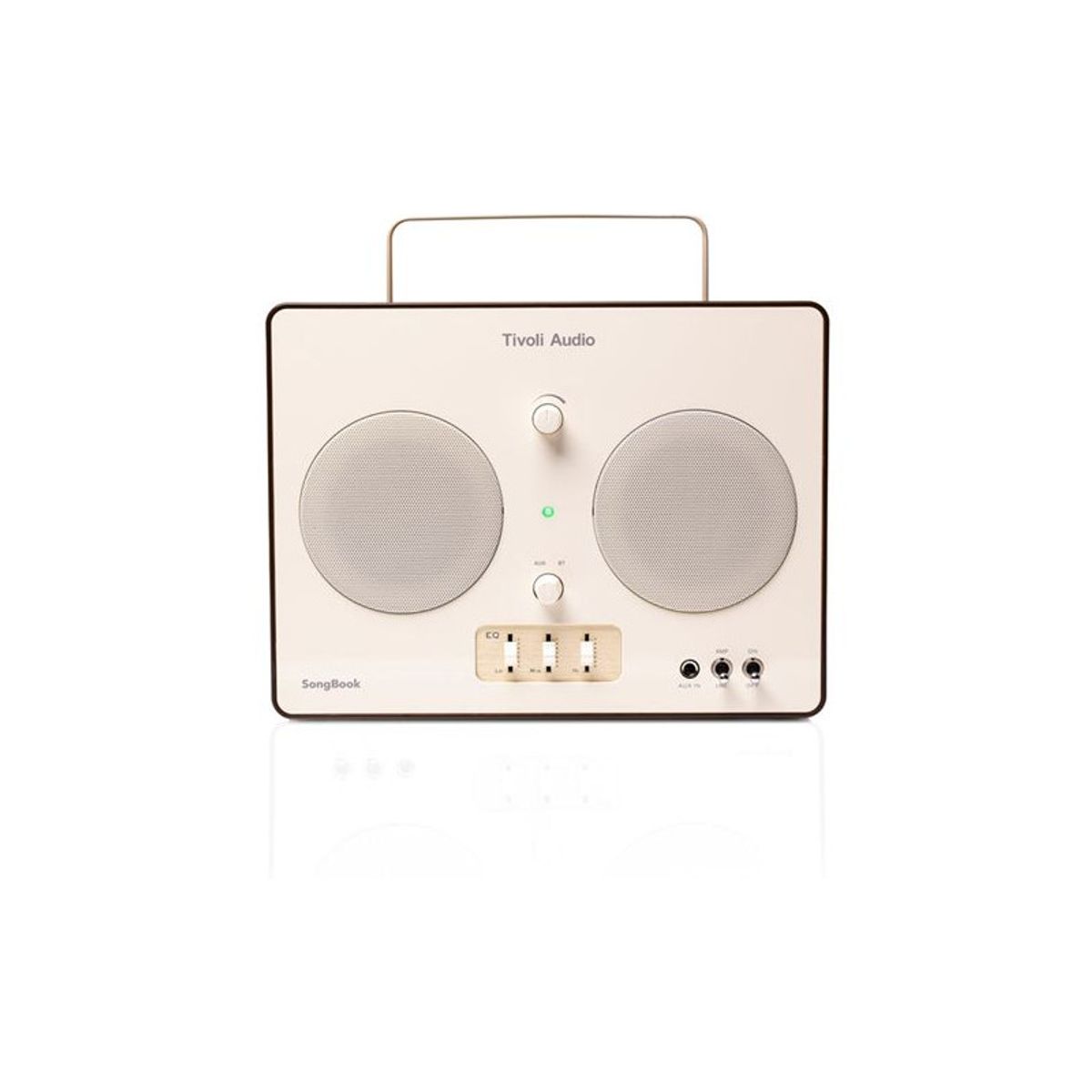 Tivoli Audio SongBook, Cream/Brown Analog EG/AUX In/Forforstærker - Bluetooth Højtaler