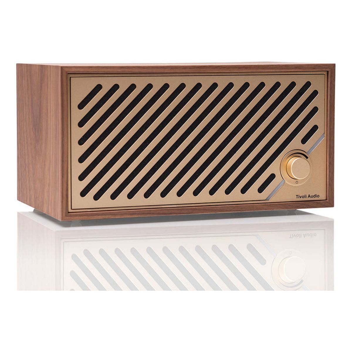 Tivoli Audio Model Two Digital, Walnut/Gold bluetooth højtaler