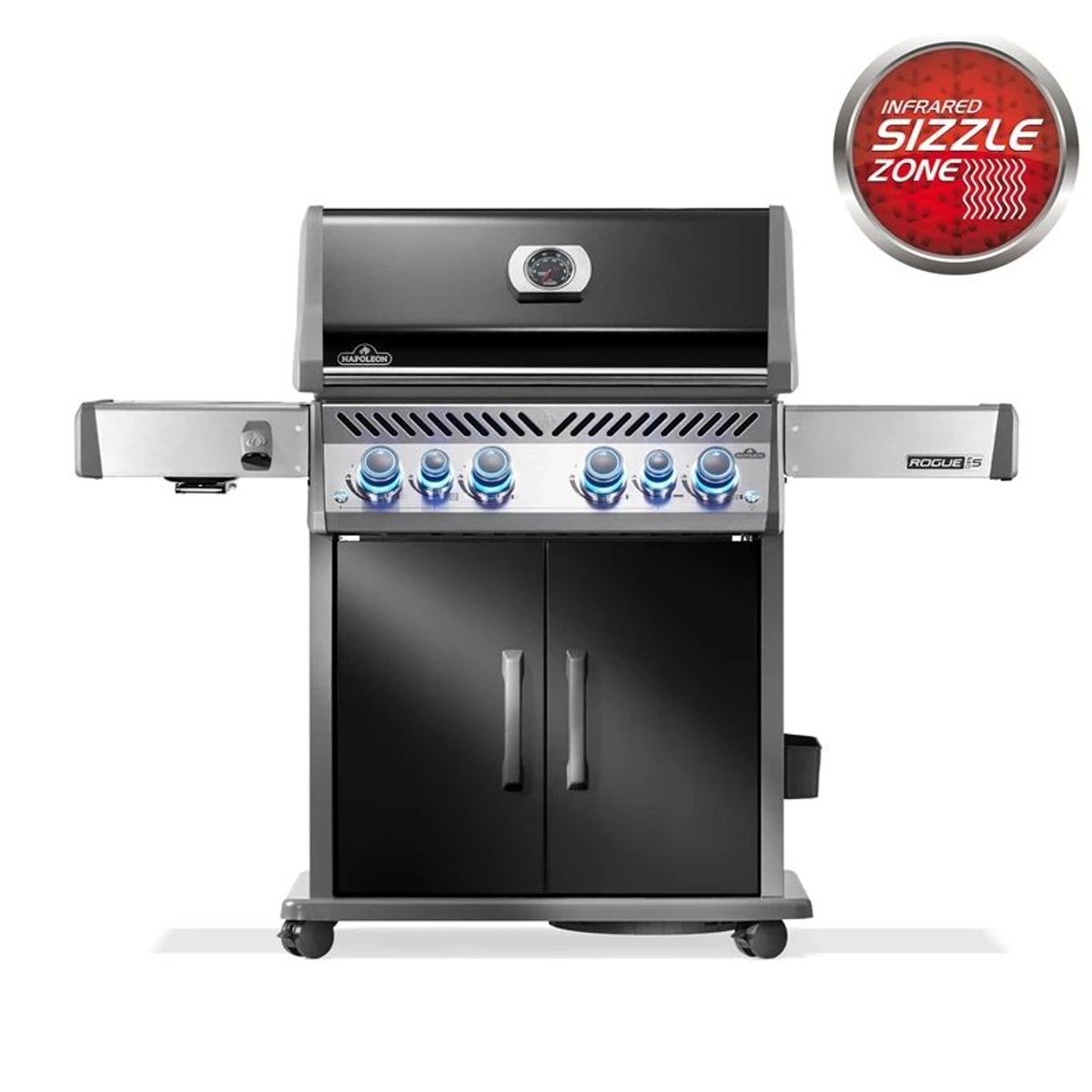 Napoleon Rogue PRO-S 525, rustfri stål/sort - Gasgrill - RPS525RSIBPK-2