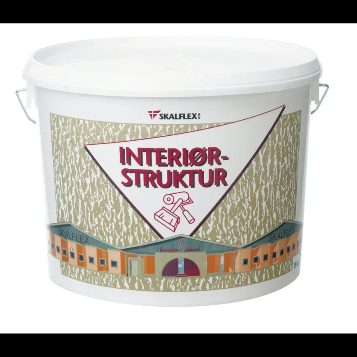 Skalflex Strukturmaling - Interiør Sand Råhvid 15kg