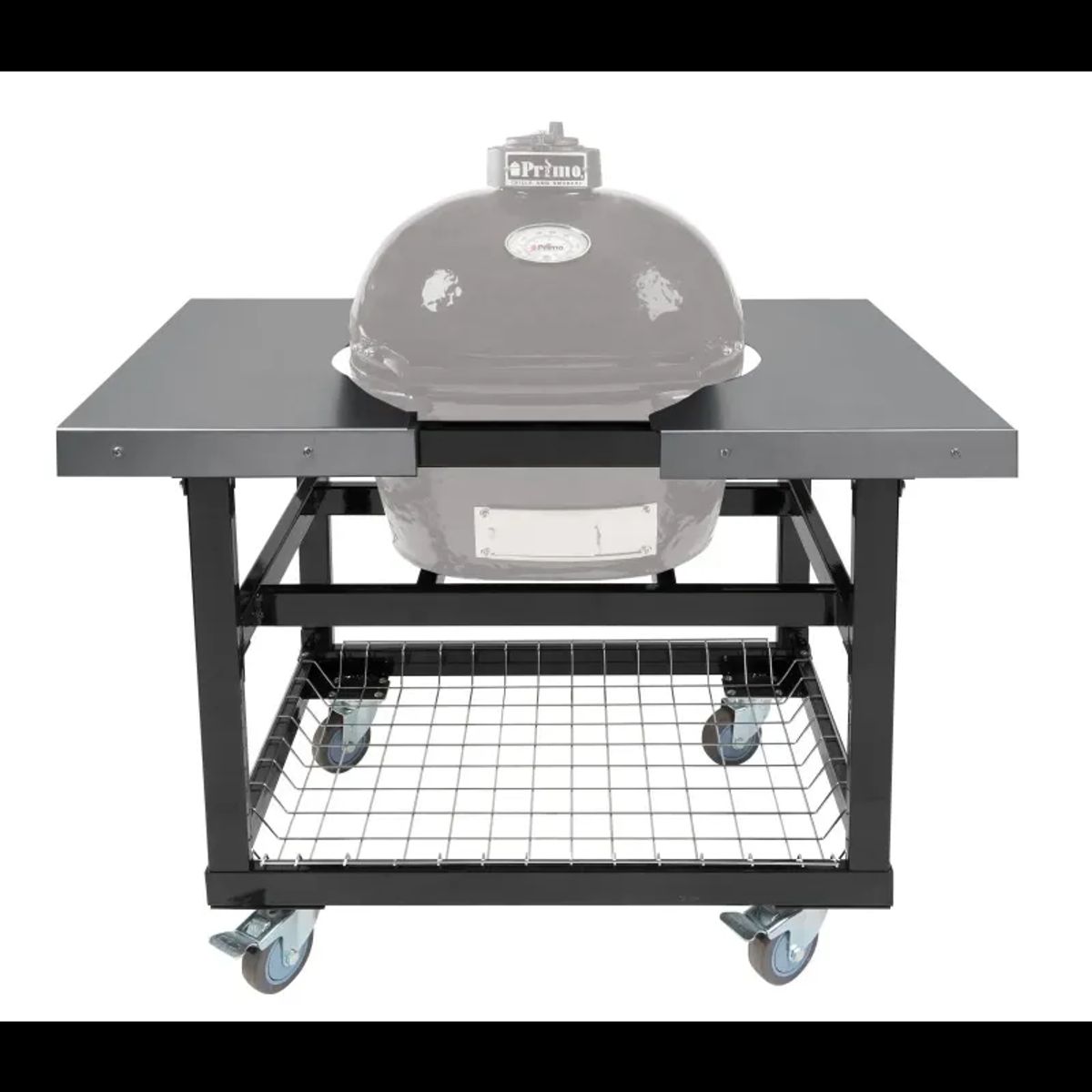 Primo Grill Vogn with Basket w/SS Sideborde til Oval Junior 200