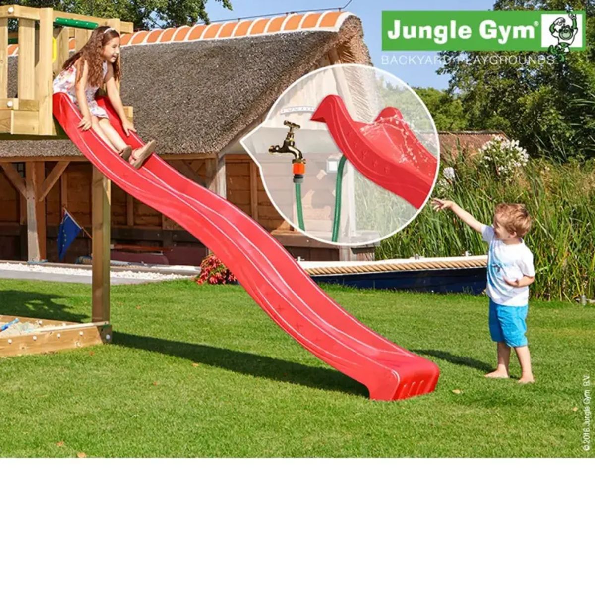 Jungle Gym Rutschebane Rød 2,65 Meter