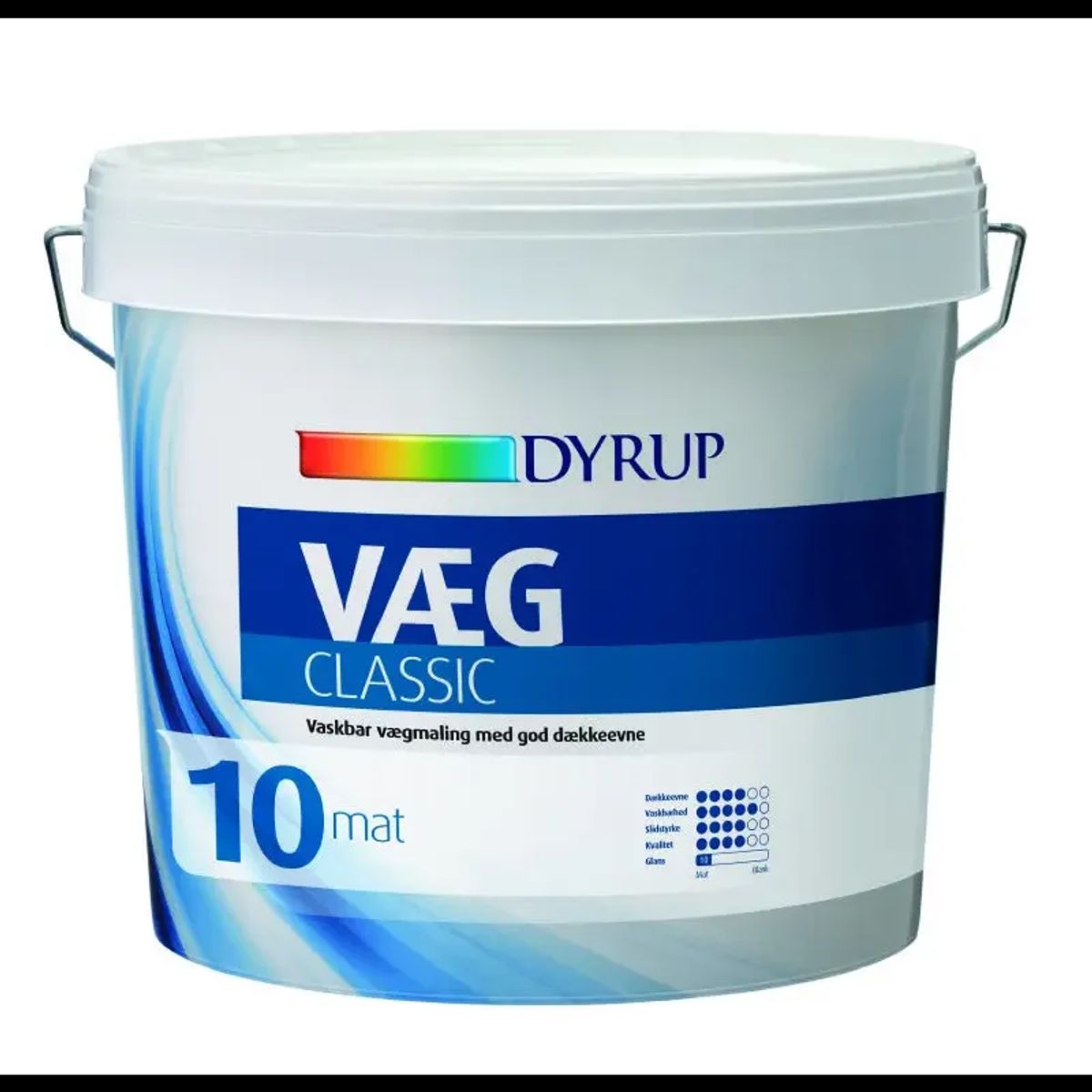 Dyrup Væg 10 - Classic Hvid - 4,5lt