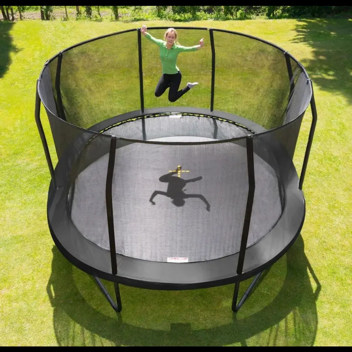 Jumpking Trampolin Oval Black - 520 x 425 cm