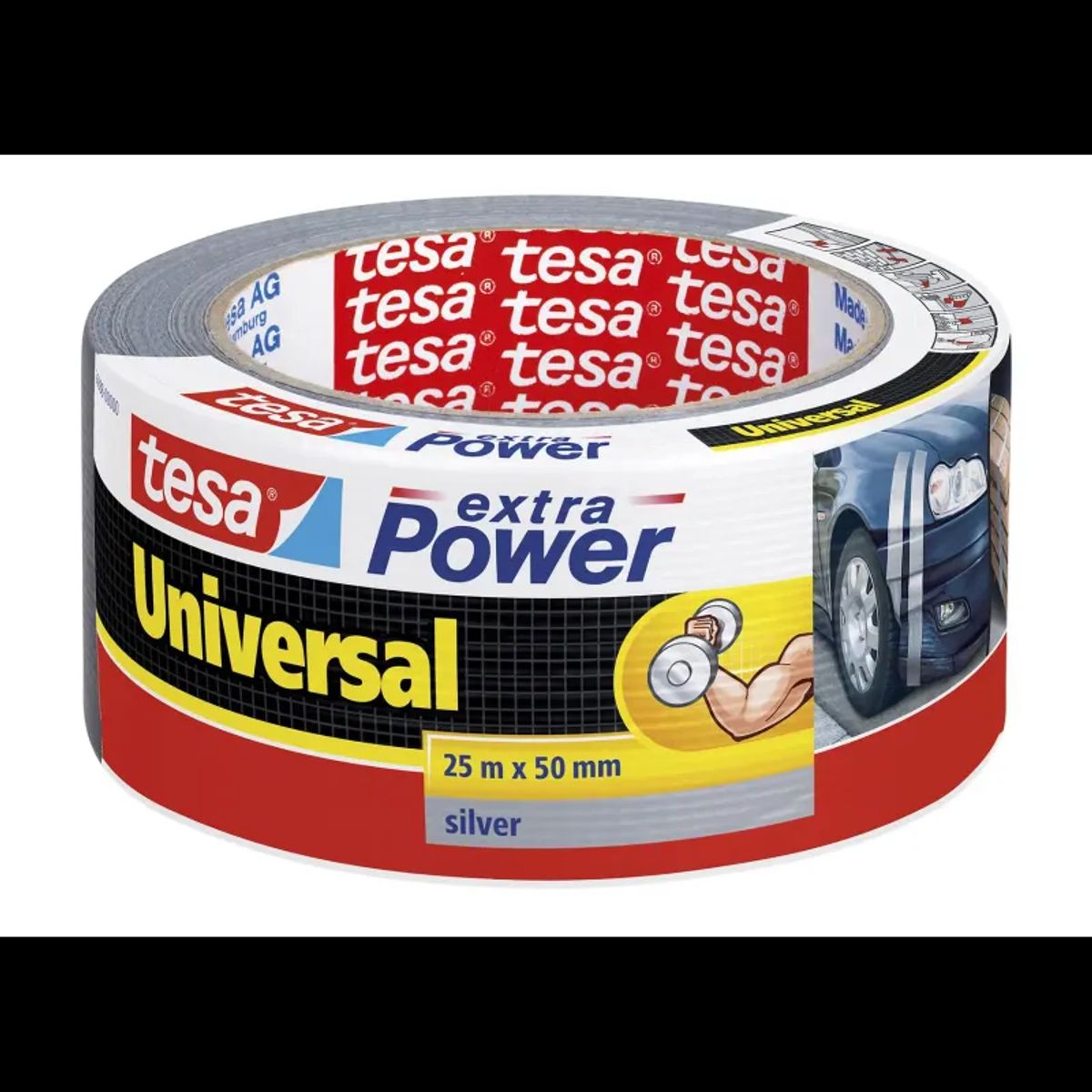 Tesa Extra Power Universal 25 m x 50 mm Silver