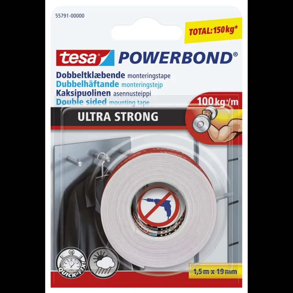 Tesa Dobbeltklæbende Powerbond