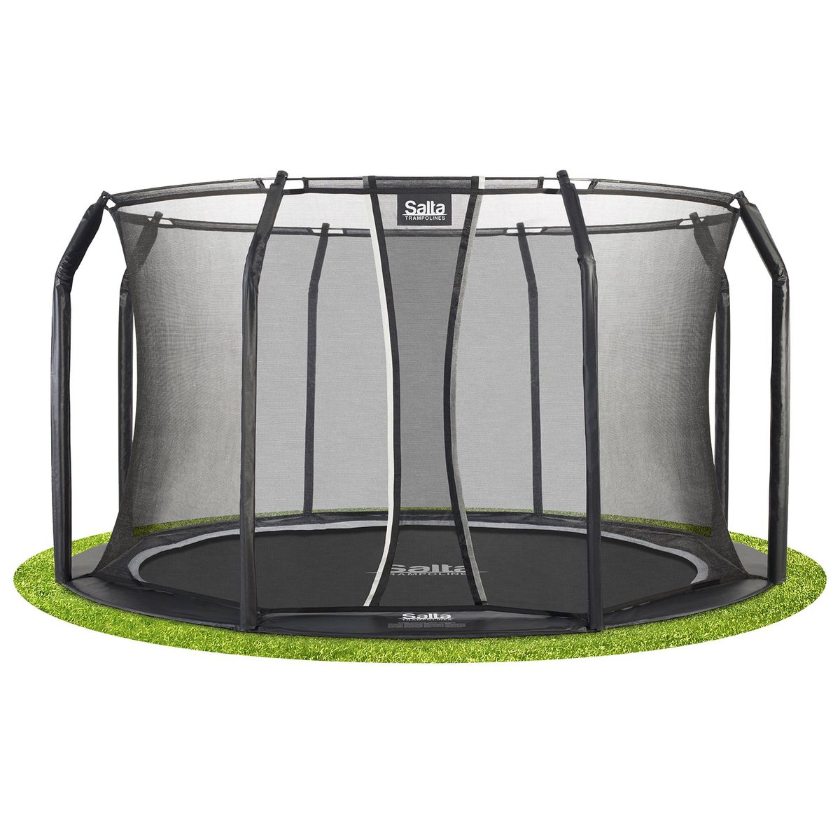 Salta Trampolin Royal Baseground Ø427 cm, sort inkl. sikkerhedsnet