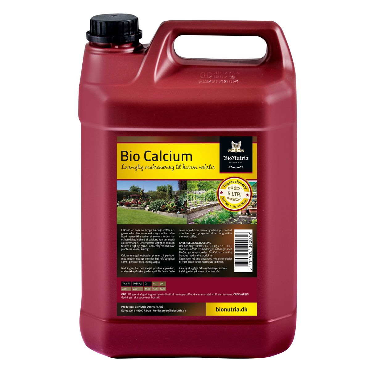 BioNutria BioCalcium, flydende kalk - 5 liter