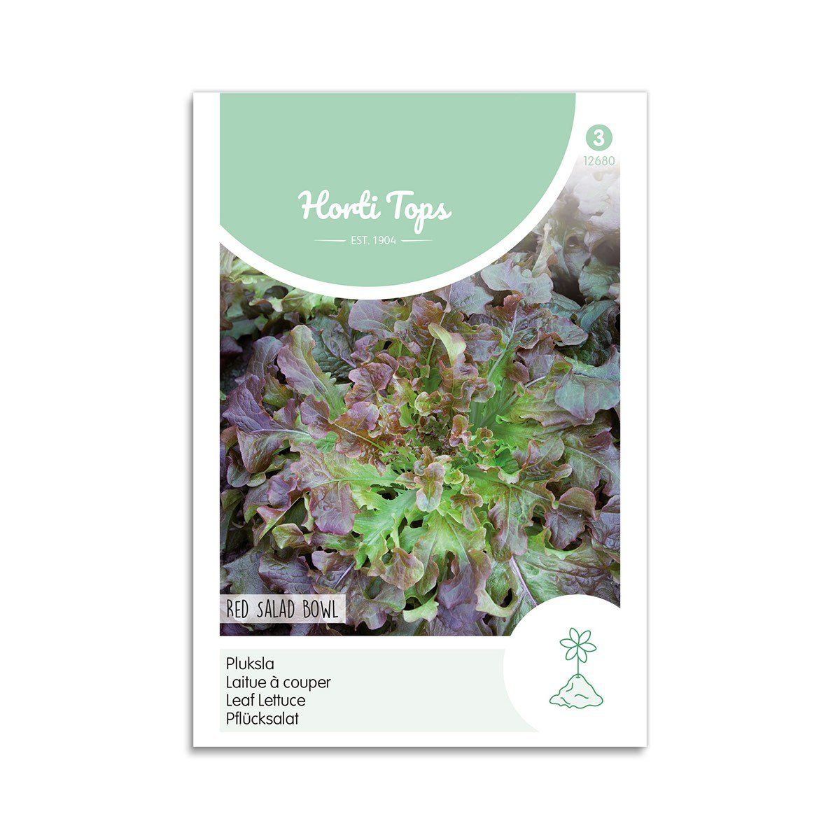 Salat frø "Red Salad Bowl" - Horti Tops