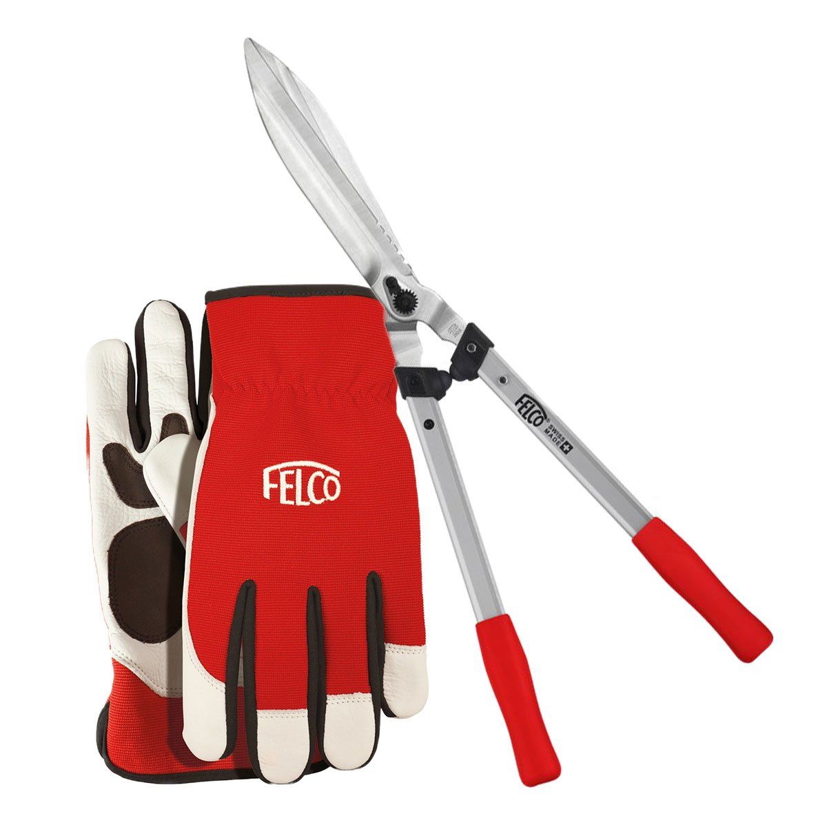 Felco 250-63 hækkesaks & Felco 702 beskæringshandske - S