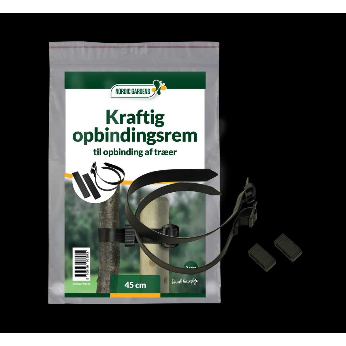 Kraftig opbindingsrem 45 cm - 2 stk.