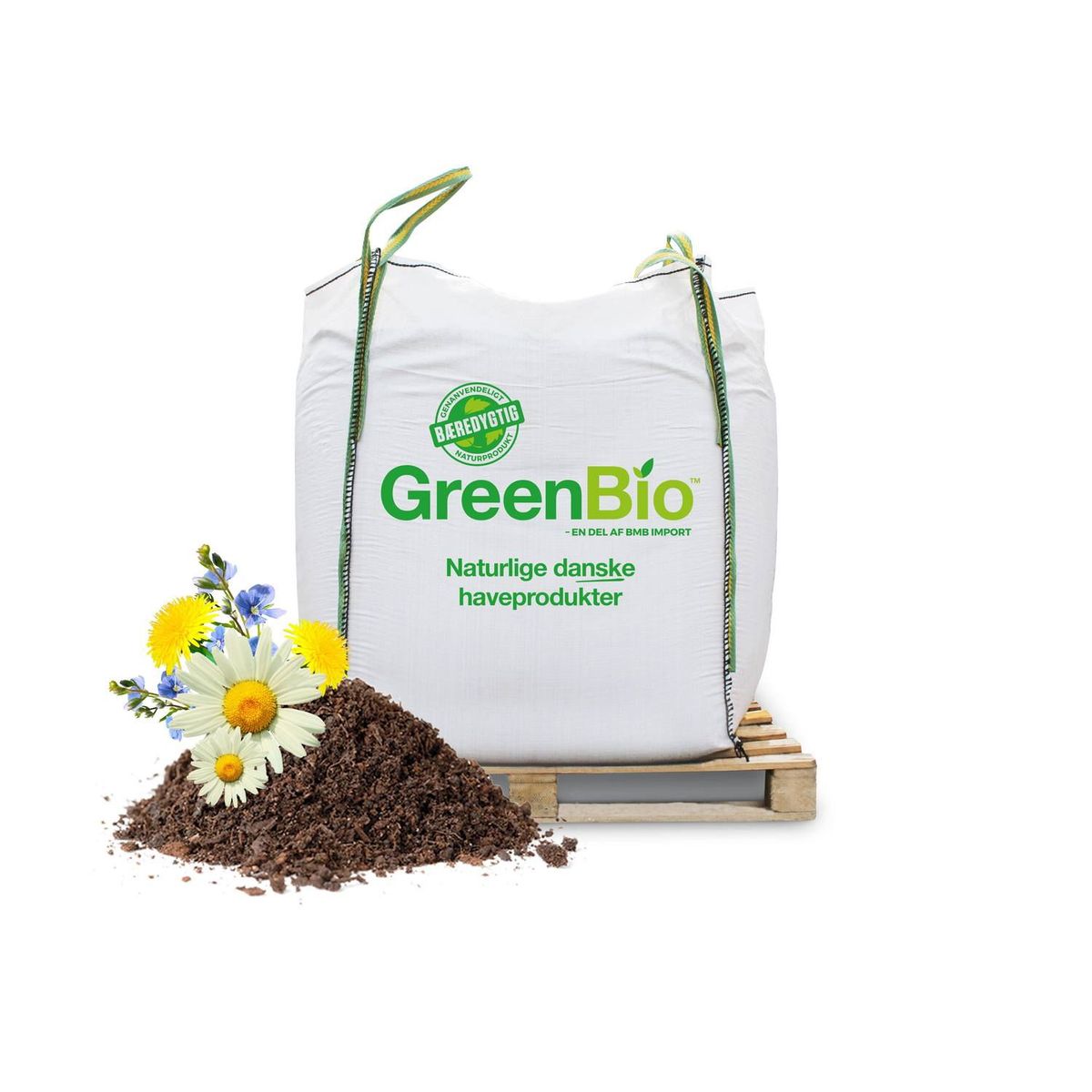 GreenBio Blomsterblandingsjord - 2000 liter