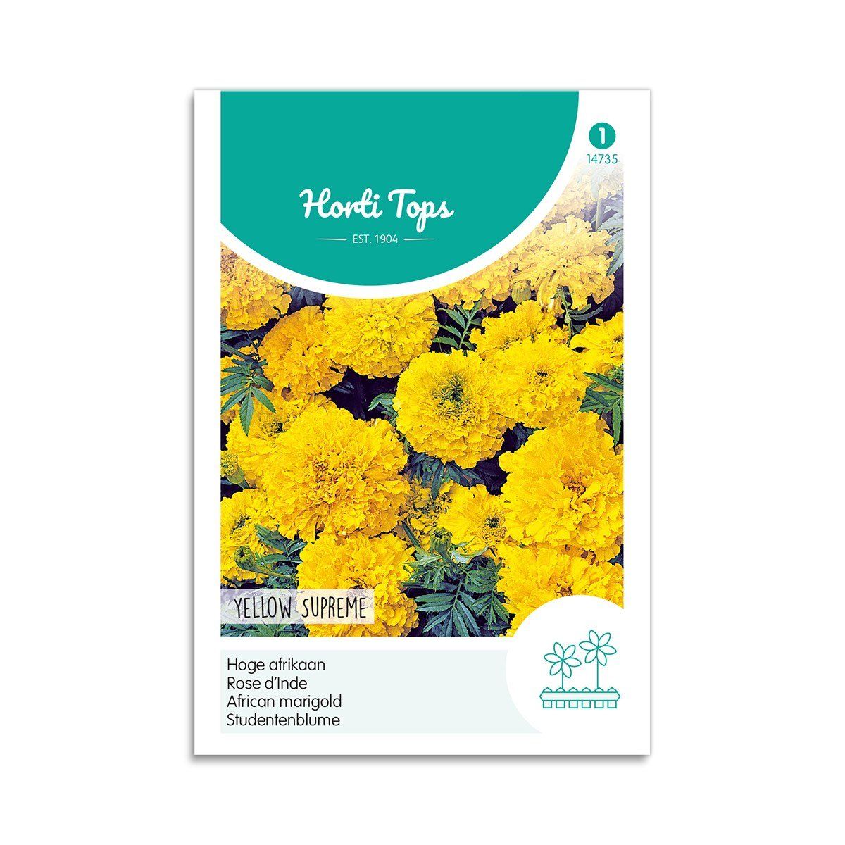 Tagetes frø "Yellow Supreme" - Horti Tops