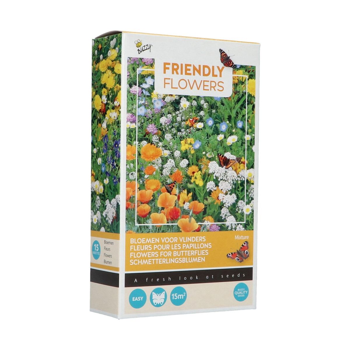 Friendly Flowers Blomsterblanding til sommerfugle - 15m2