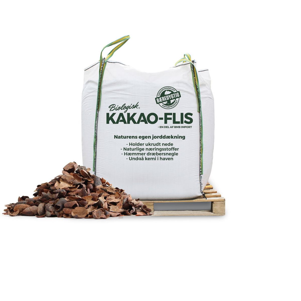 Kakao-flis, kakaoskaller - 1500 liter