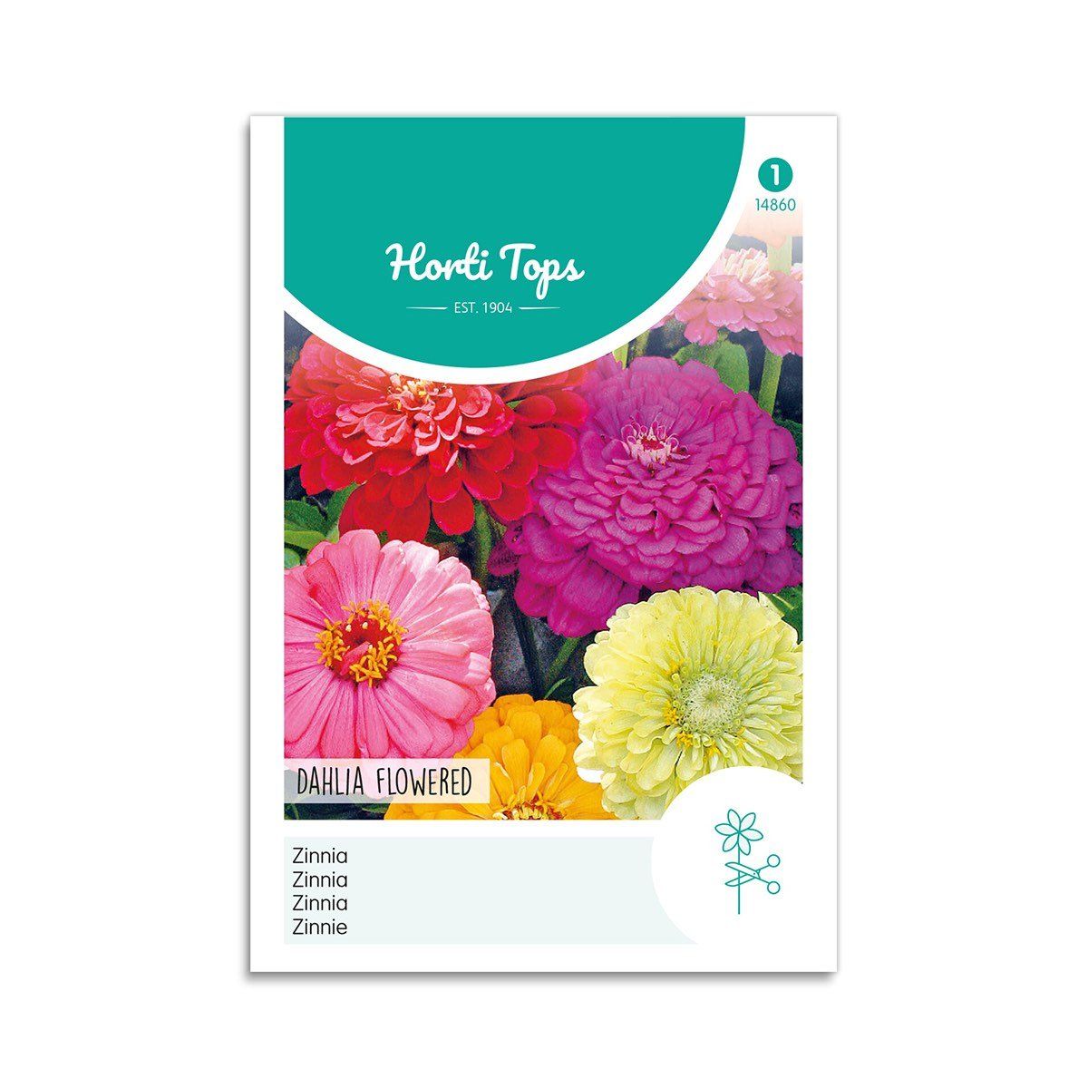 Frøkenhat frø "Dahlia Flowered" - Horti Tops