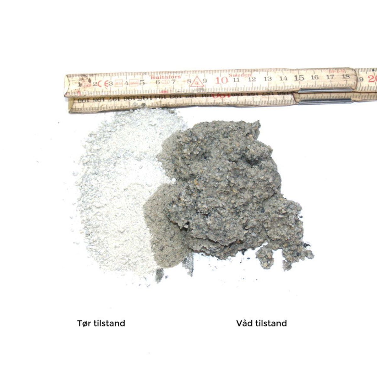 Stenmel Grå 0/2 mm - 42 poser á 15 liter