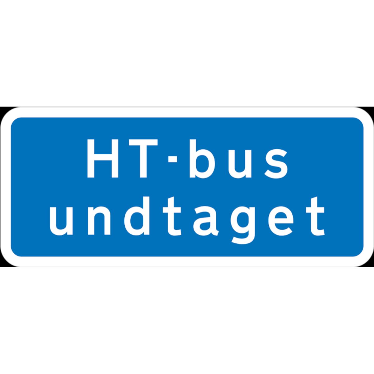 HT-bus undtaget - Reflekstype 3 - 30 x 70 cm