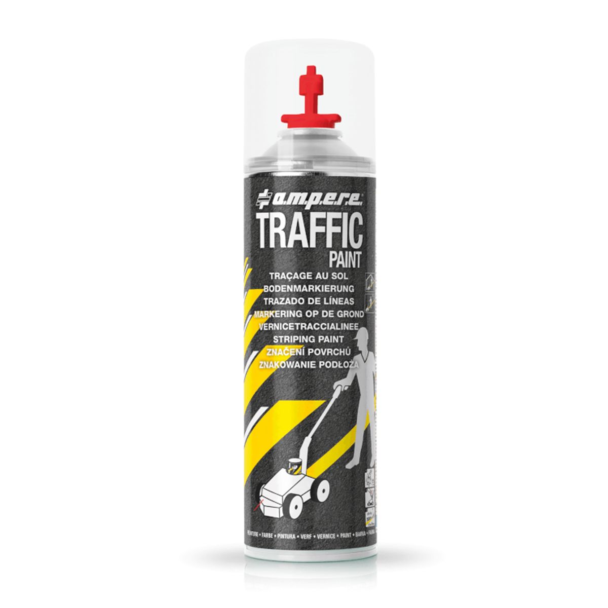 AMPERE TRAFFIC Markeringsspray - RØD farve - 500ml