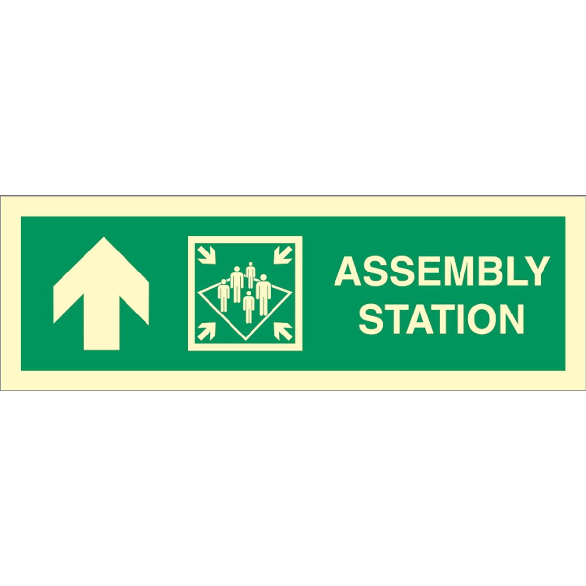 Assembly station arrow up - Efterlysende Vinyl HI150 - 100 x 300 mm