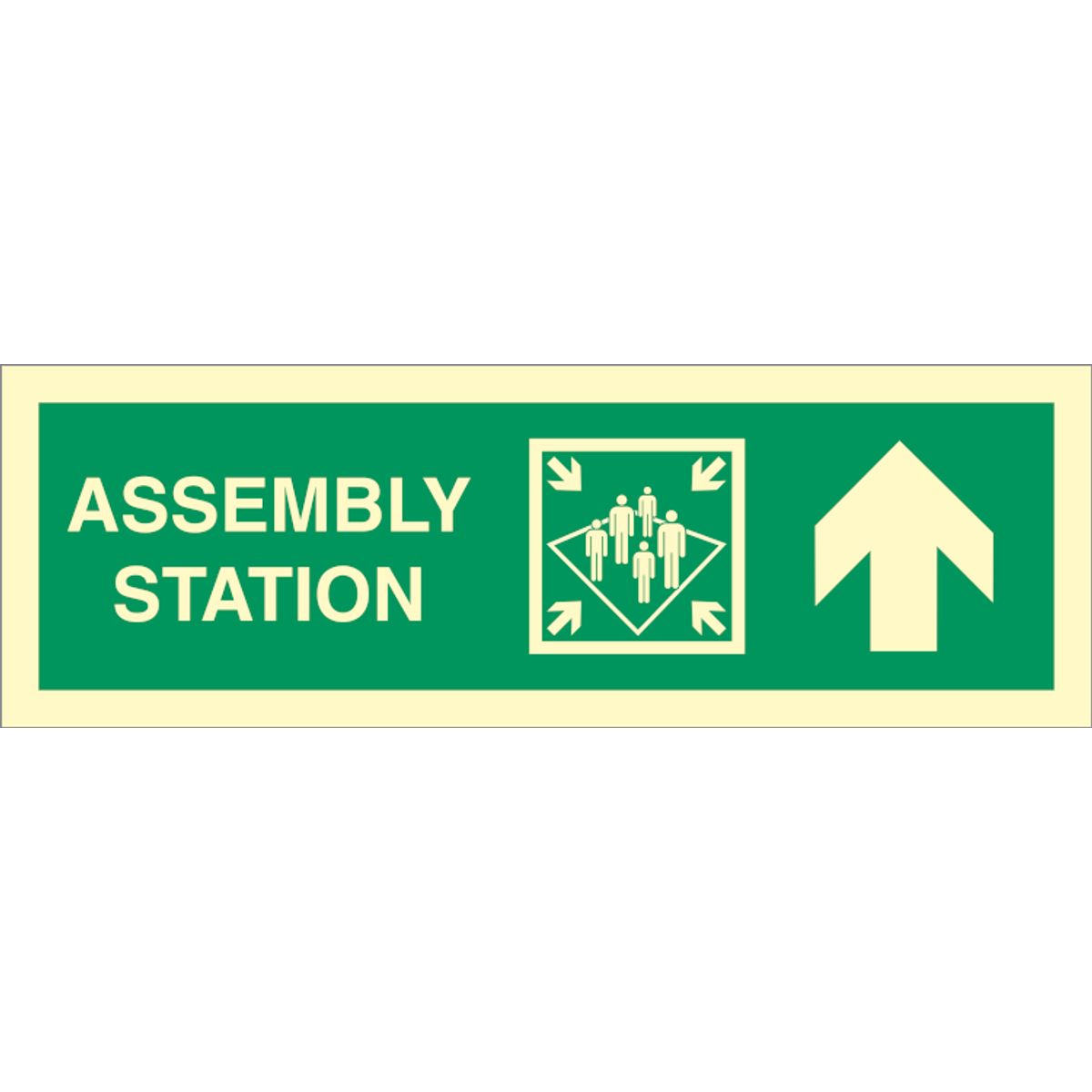 Direction sign - Assembly station arrow up