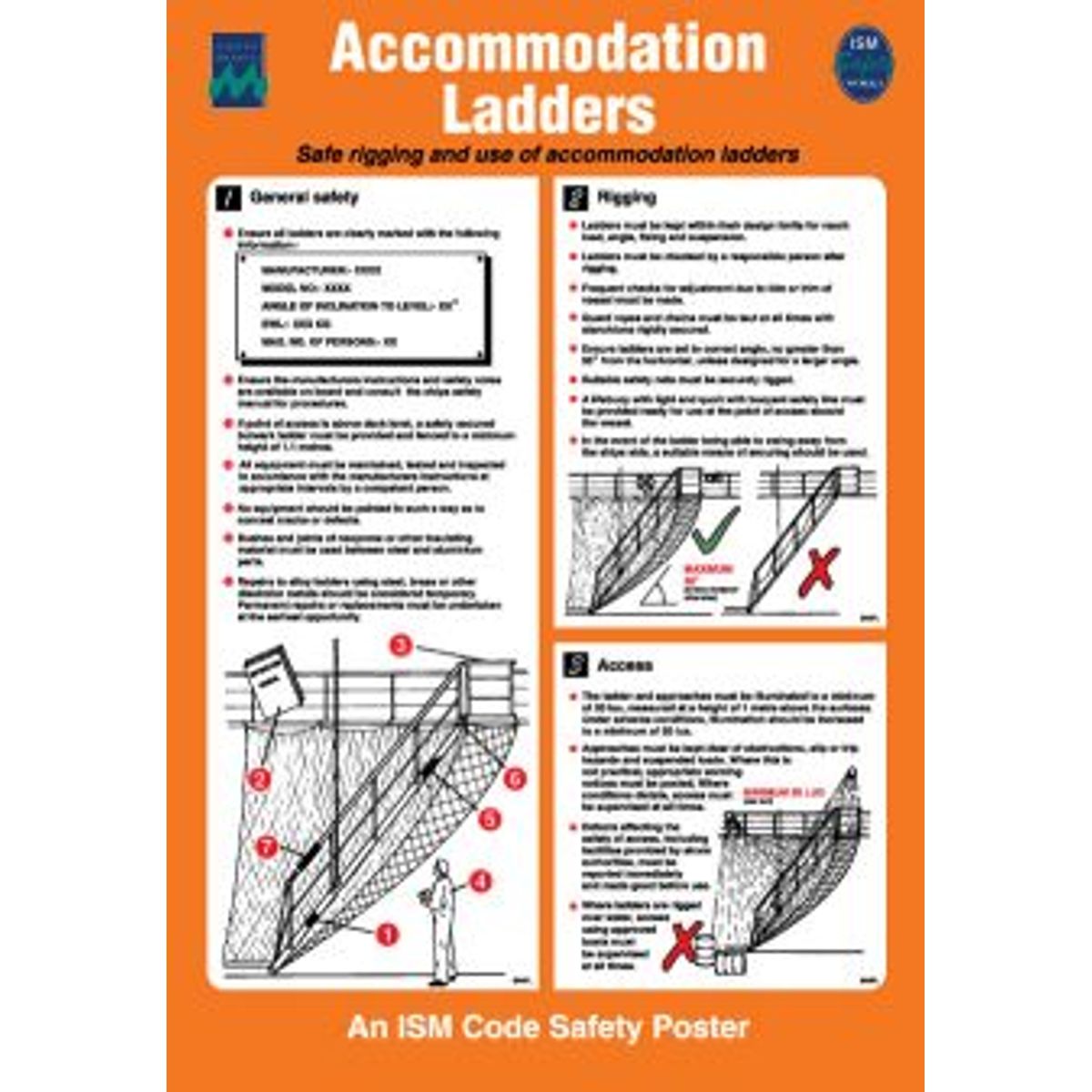 Accommodation ladders - Selvklæbende vinyl - 475 x 330 mm