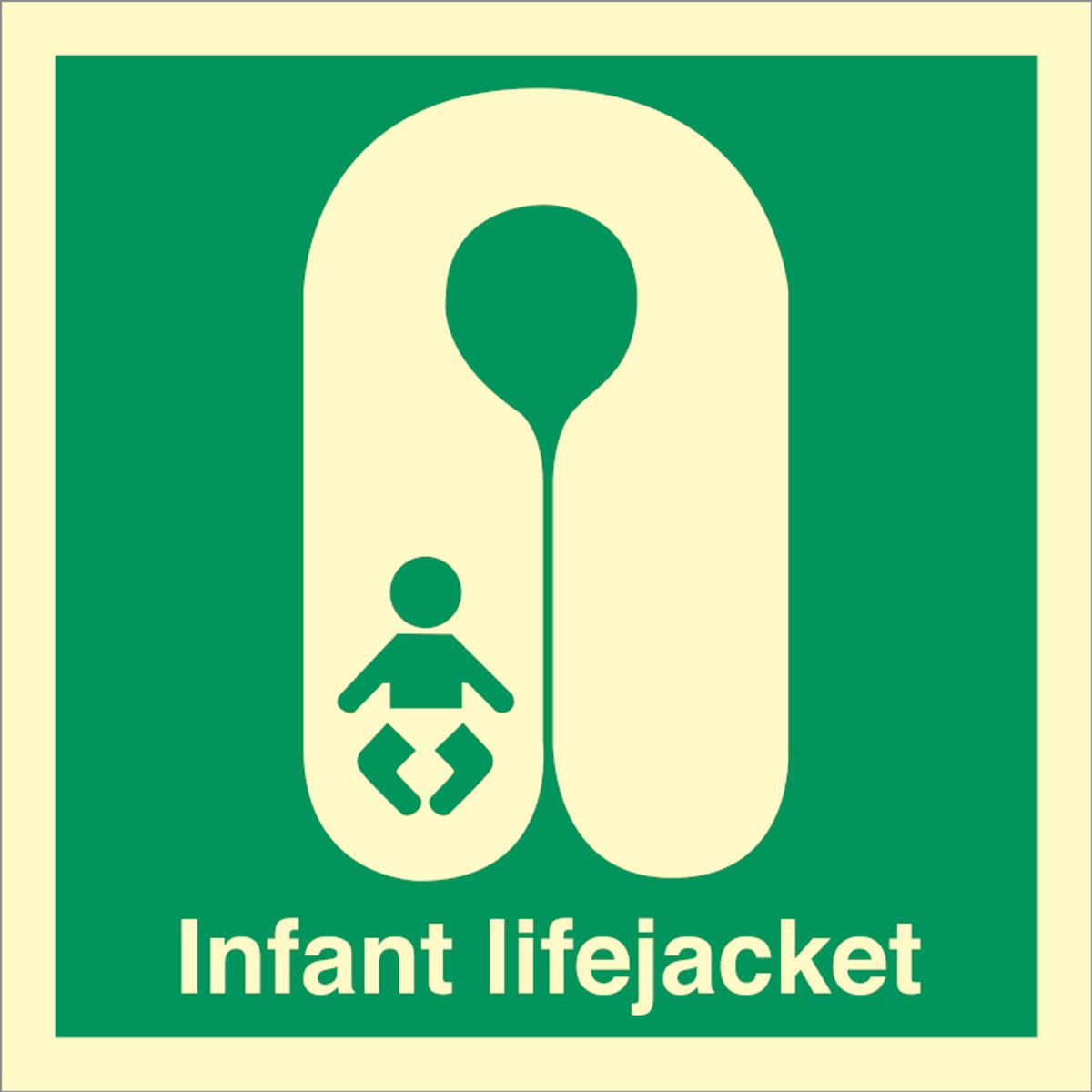 Infant lifejacket - Efterlysende Vinyl HI150 - 150 x 150 mm