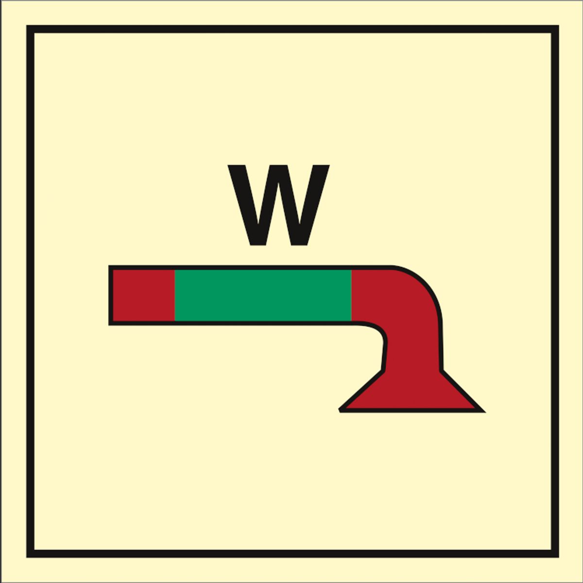 Fire control sign - Water fog application