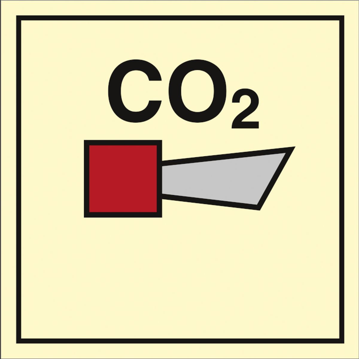 CO2 horn - Efterlysende Vinyl HI150 - 150 x 150 mm