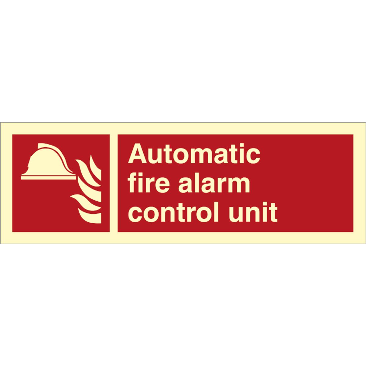 Automatic fire alarm control unit - Efterlysende plast HI150 - 100 x 300 mm