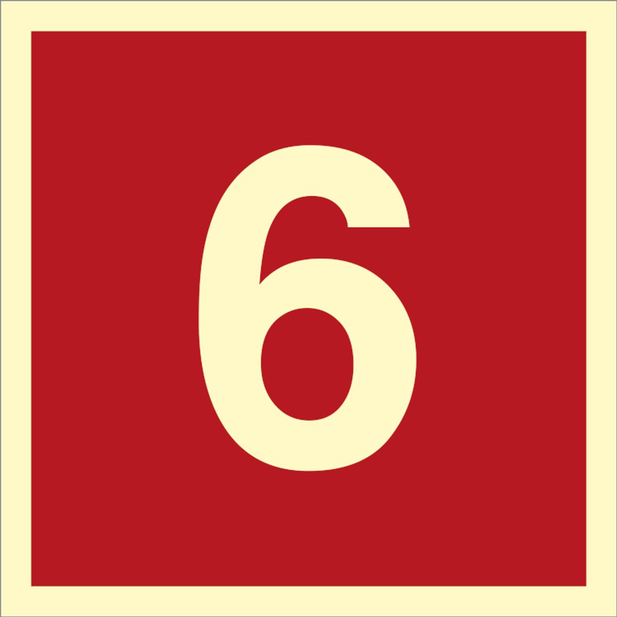 Fire sign - Number 6