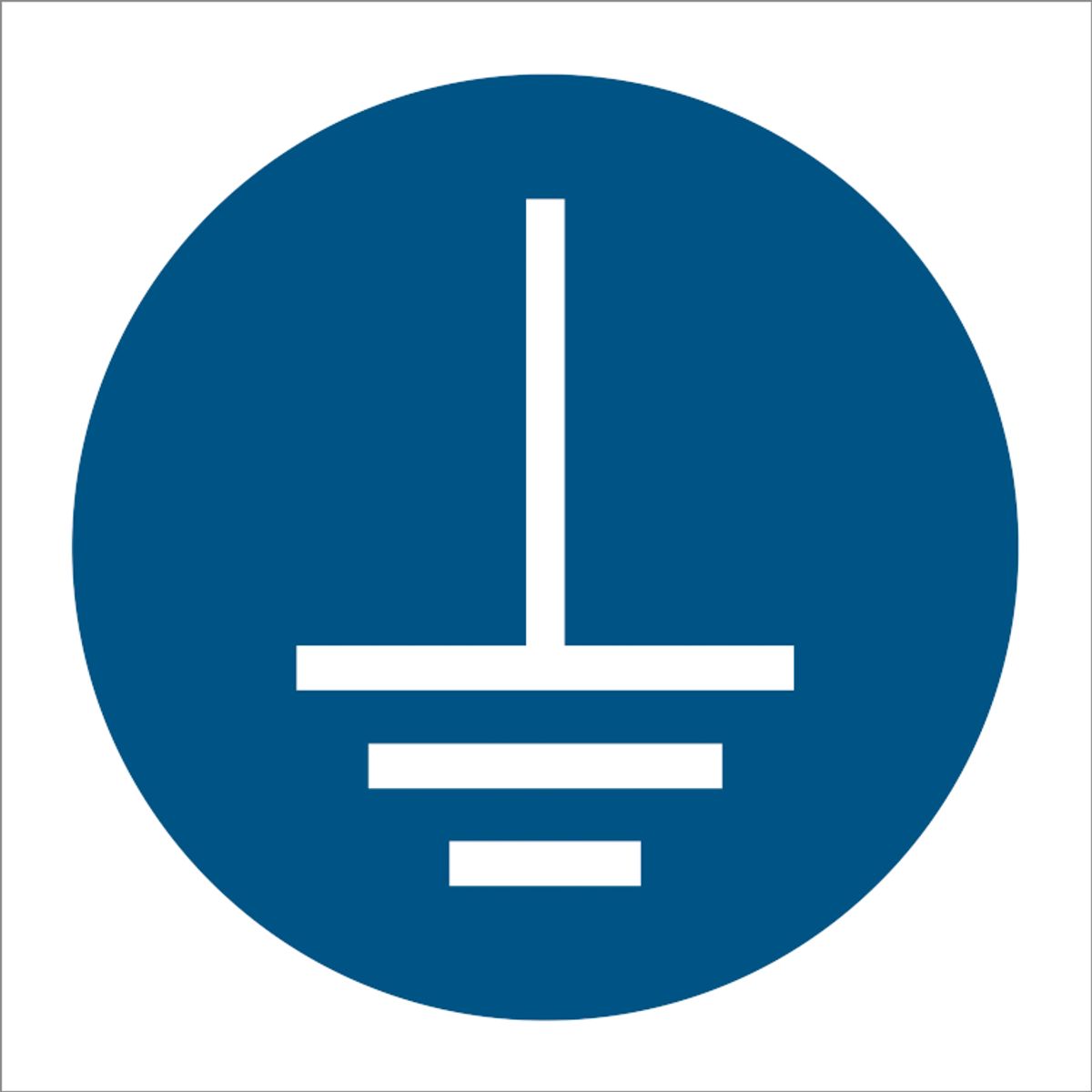 Connect an earth terminal to the ground - Plast - 150 x 150 mm