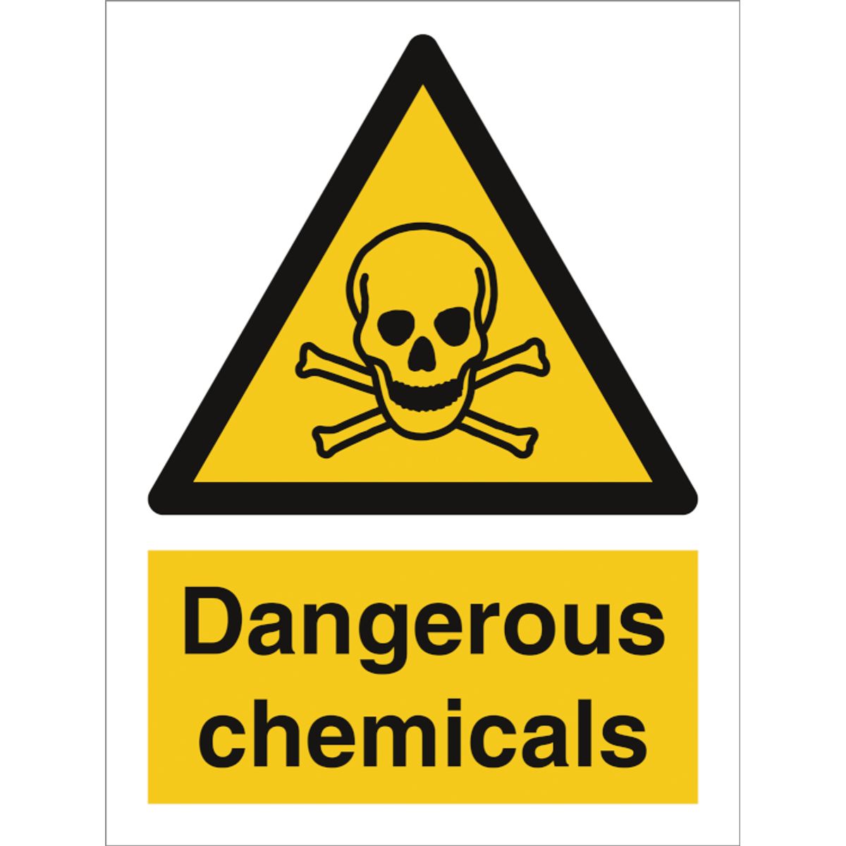 Dangerous chemicals - Selvklæbende vinyl - 200 x 150 mm