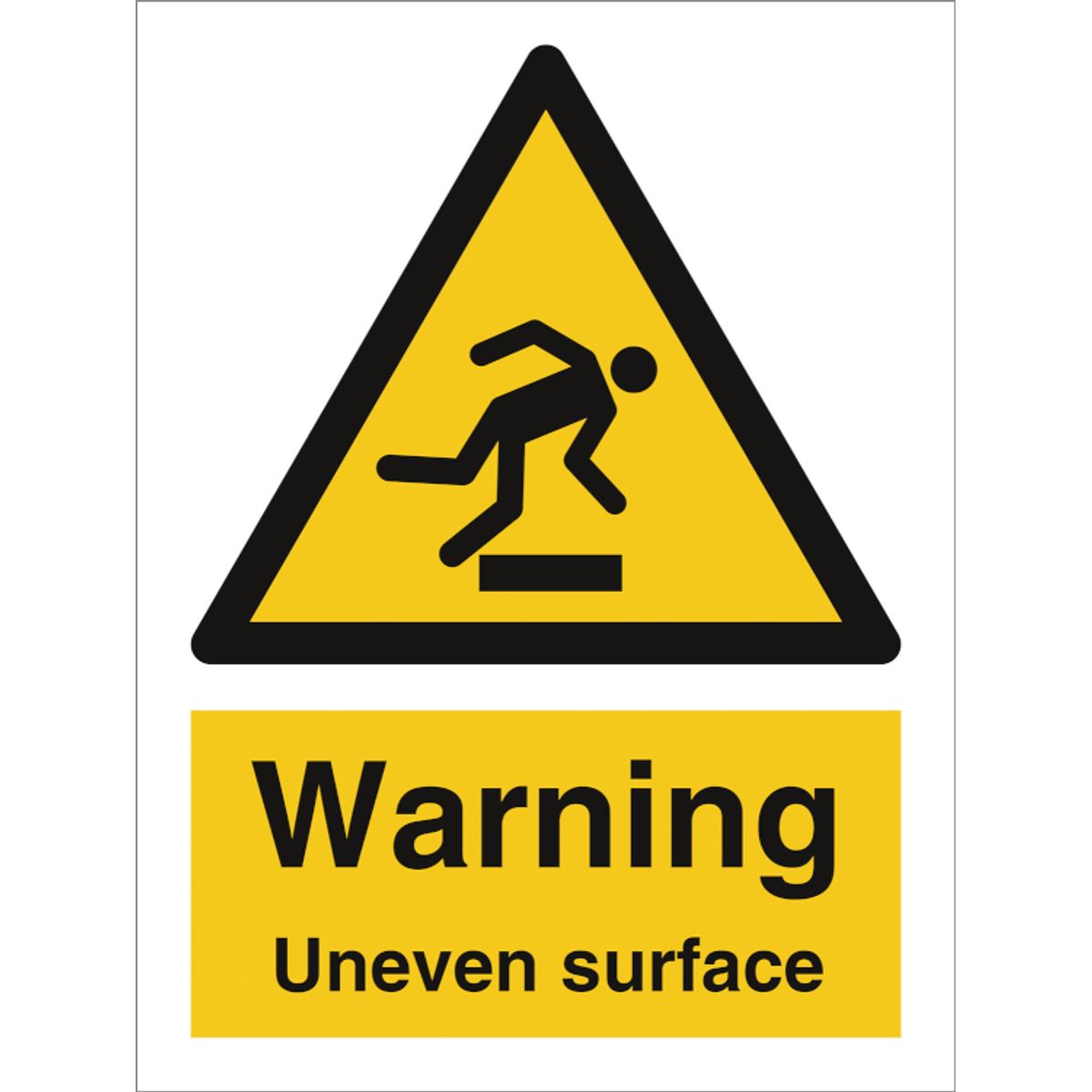 Warning Uneven surface - Plast - 200 x 150 mm