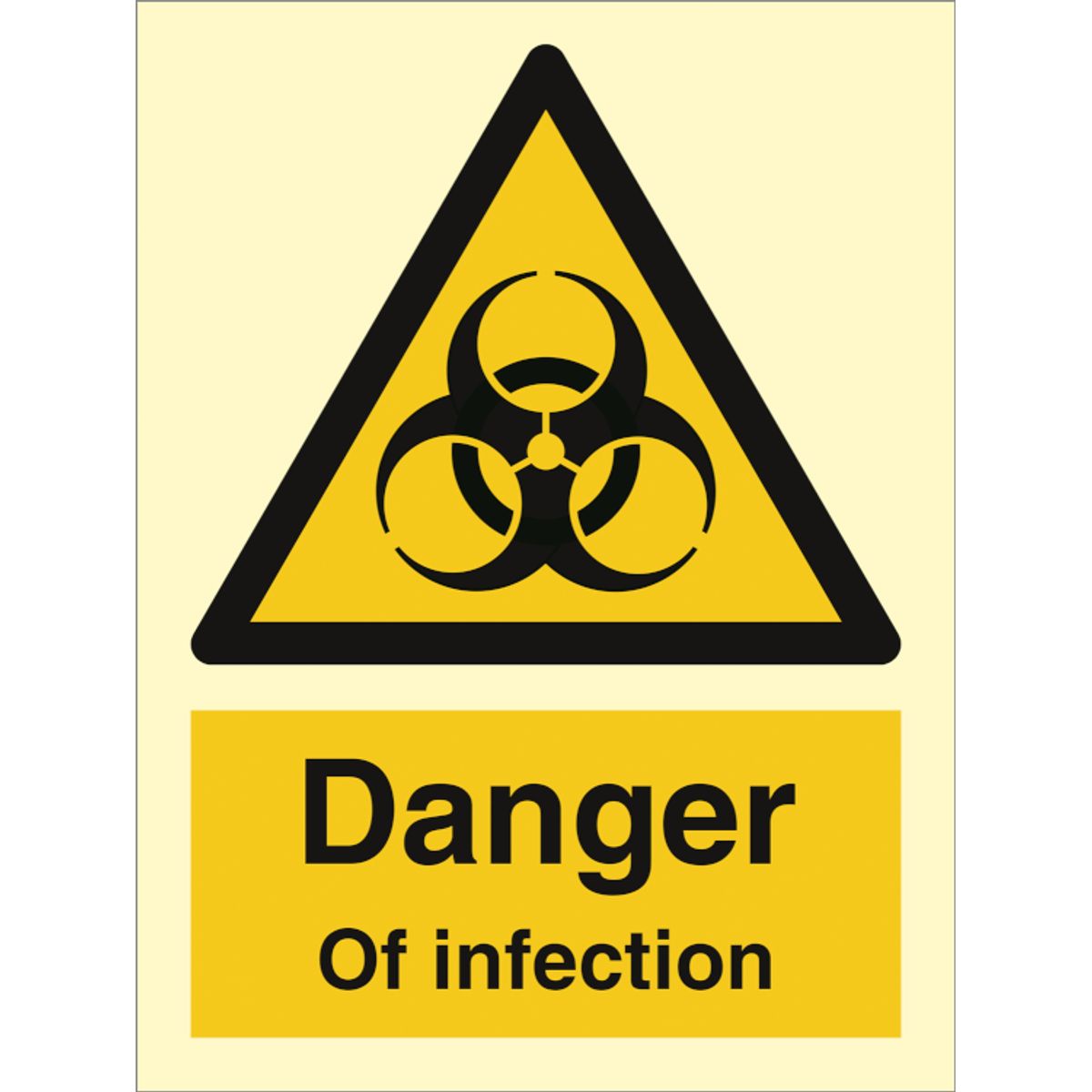 Danger of infection - Efterlysende Vinyl HI150 - 200 x 150 mm