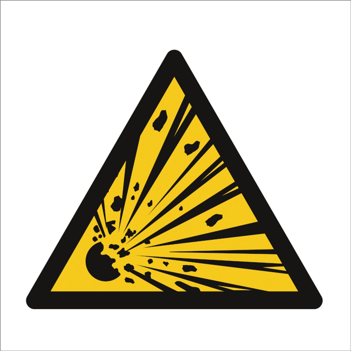 Danger explosion risk - Plast - 150 x 150 mm