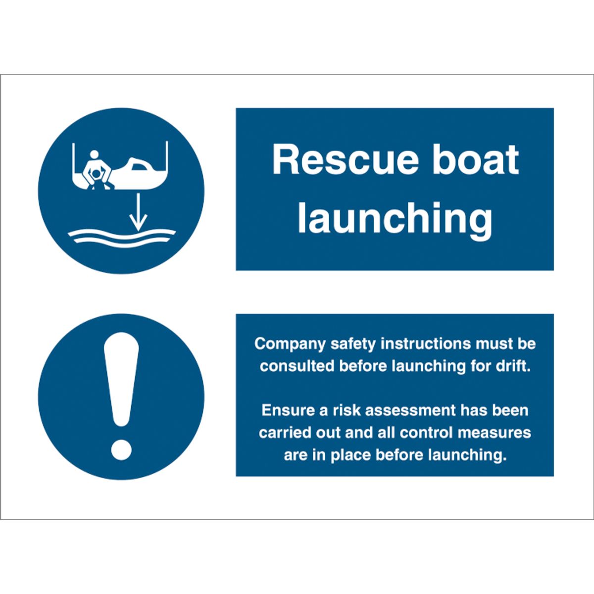 Rescue boat launching procedure - Plast - 150 x 200 mm