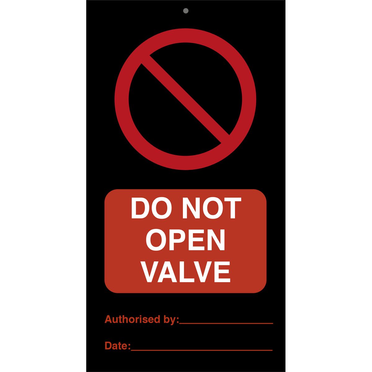 Do not open valve (pk. a´· 10 stk.) - 0.2 mm rigid - 140 x 75 mm