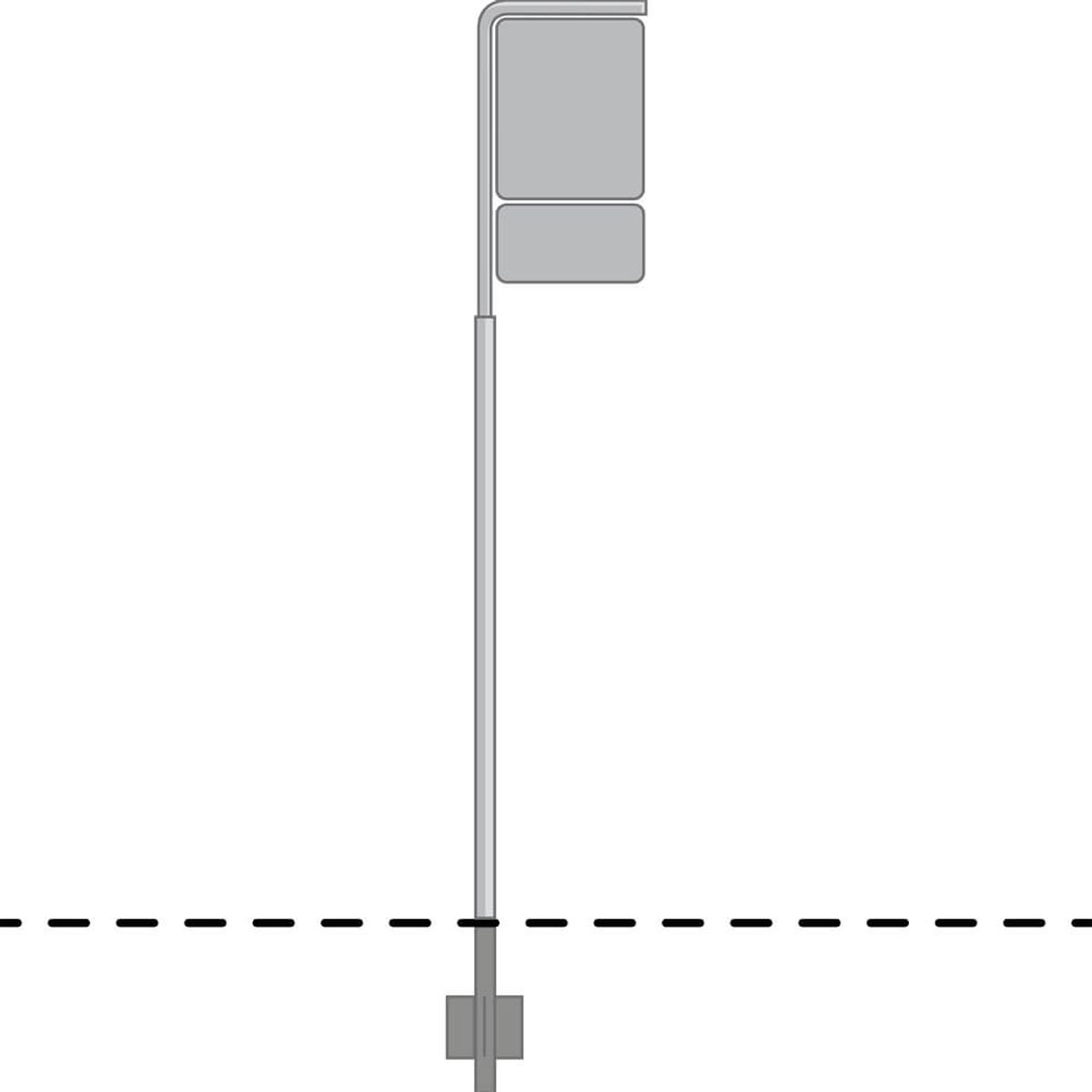 Høj galgestander - Varmgalvaniseret - Ø 60 mm